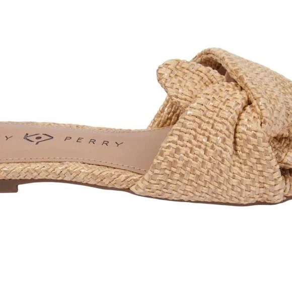 Katy Perry Collections Tan Woven Bow Sandals - Picture 4 of 8